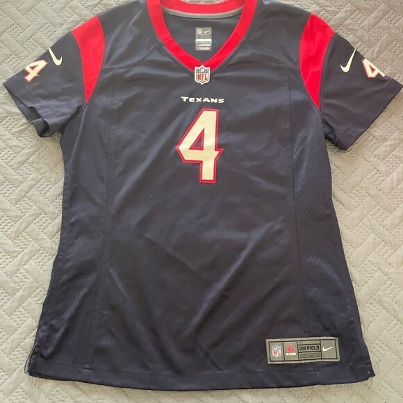 Nike Women's Texans Navy and Red Jersey - Picture 1 of 6